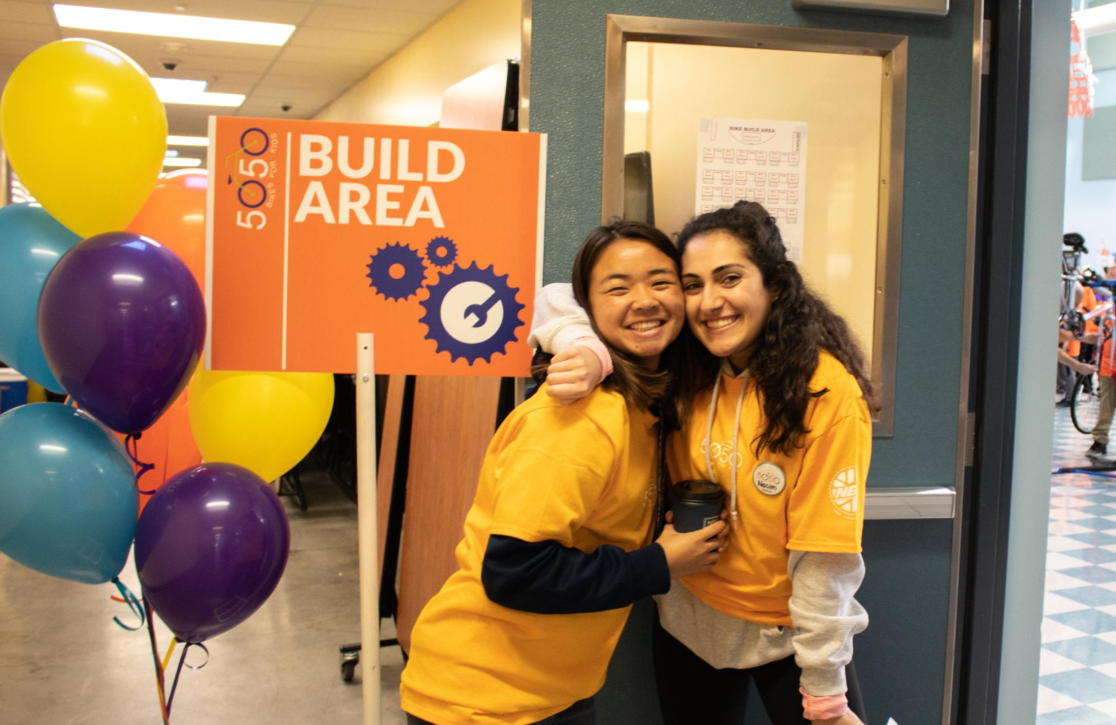 University Honors Program students volunteer at 50 Bikes for 50 Kids in January 2019