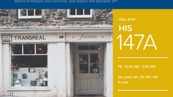 Fall 2019 UC Davis University Honors Program Course: HIS 147A