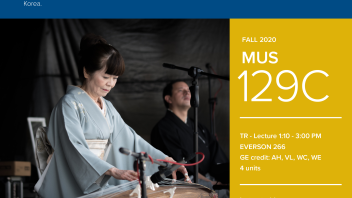 Fall 2020 University Honors Program Course: MUS 129C