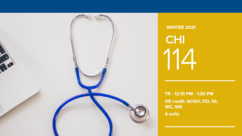 Winter 2021 University Honors Program Course: CHI 114