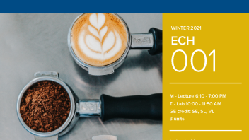 Winter 2021 University Honors Program Course: ECH 1