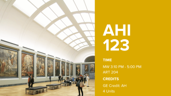 Fall 2023: AHI 123 Flyer