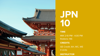 Fall 2023: JPN10 Flyer