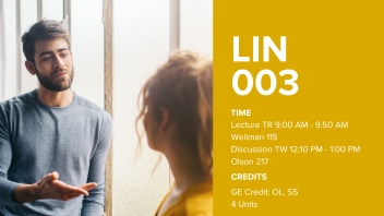Fall 2023: LIN 3
