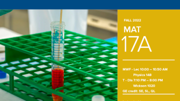 Fall 2022 MAT 17A Flyer