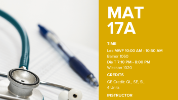 Fall 2023: MAT17A Flyer