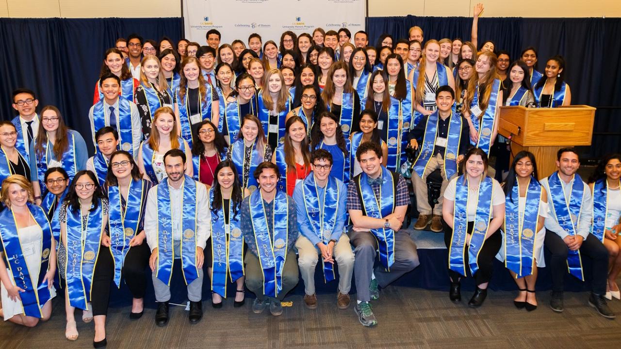 A group photo of the 2019 UHP graduates who were able to attend this year's banquet. 2019 UHP graduates